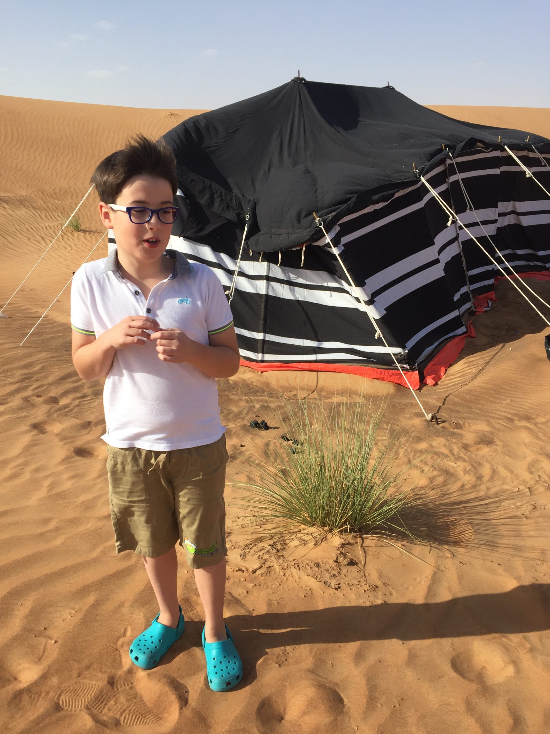 Budai Marci 2017 december sivatag - "Ebben a sátorban fogunk lakni??"