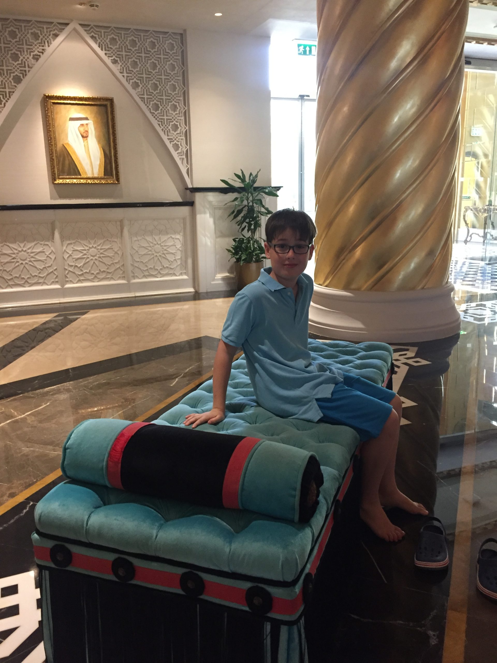 Budai Marci 2017 április - Dubai egyik luxus hotelében