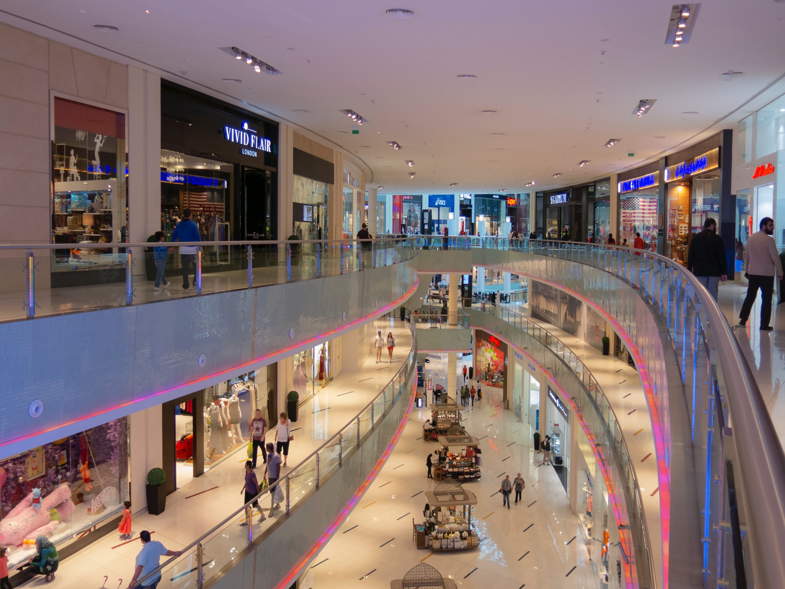 Dubai Mall, a világ legnagyobb bevásárlóközpontja